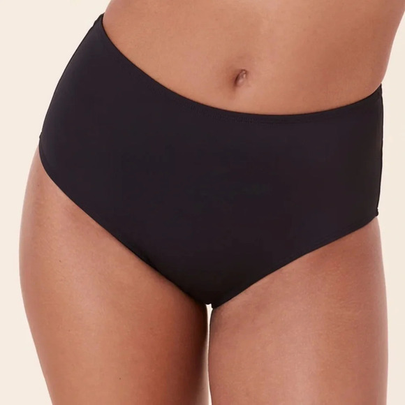 Andie The High Waist Bikini Bottom Swimsuit Black NWT - Picture 1 of 7